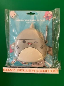 Squishmallows Gordon Shark PROTECTIVE EARBUD Case For GEN 2 PRO AirPods New - Zdjęcie 1 z 1