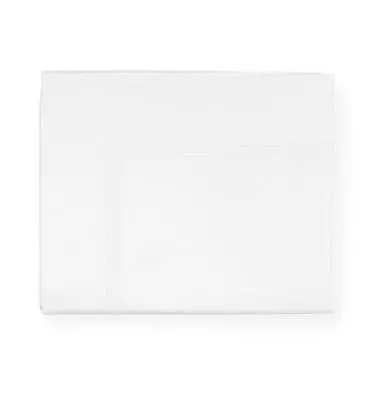 SFERRA Grande Hotel bedding 100% cotton - made in Italy twin flat white/white - Image 1 of 4
