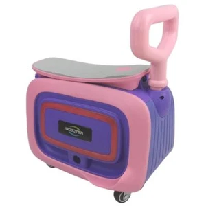 NEW Supermax Mini Suitcase Kids Ride-On Toy - Pink - Picture 1 of 1
