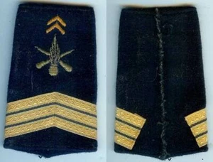 Patte d'épaule - Fourreau d'épaule infanterie sergent chef 1 pièce - Picture 1 of 1