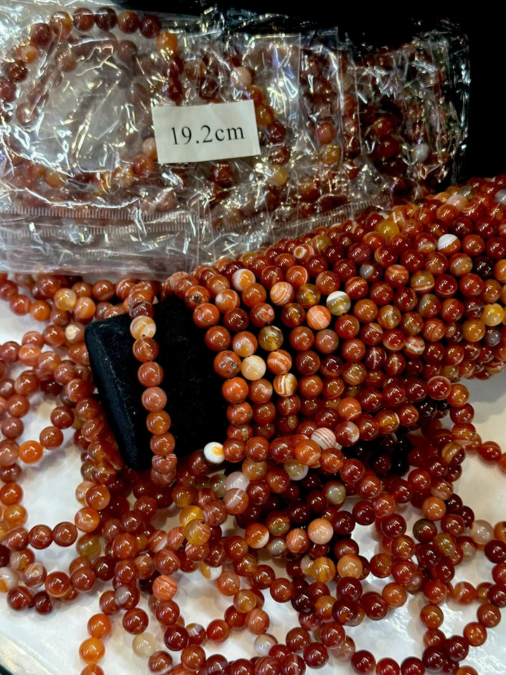 ¡Pulsera de cornalina!   Venta al por mayor 30 piezas ¡Increíble regalo! Cristal real ☼ . Foto 1 de 4