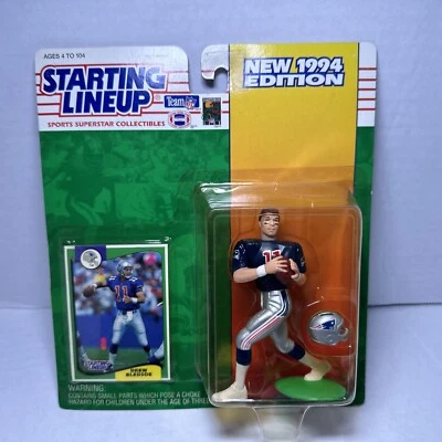 1994 Starting Lineup DREW BLEDSOE New England Patriots Rookie Figure & Card - Image 1 of 4