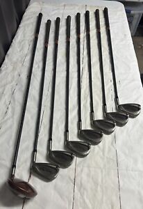 TaylorMade RH Ti Bubble 2 Iron Set S90 stiff graphite 3-9 9.5 Driver Golf Clubs