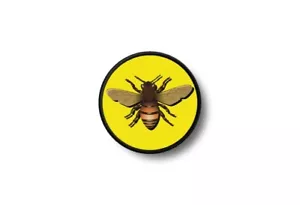 Patch Badge Printed Fusible Bee ref2 - Picture 1 of 1