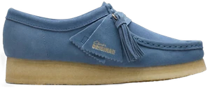 CLARKS ORIGINALS WALLABEE Shoes French Blue New - Picture 1 of 7