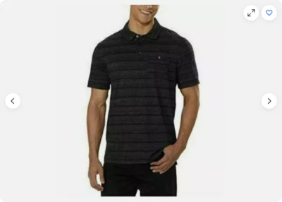 Polo manga corta English Laundry para hombre (NEGRO, MEDIANO) NUEVO CON ETIQUETAS Foto 1 de 2