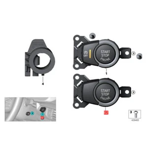 Hot Engine Start Stop Ignition Switch Button for BMW X5 F15 2.0L 2016-2018 - Picture 1 of 13