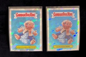 Unstitched Mitch Damaged Don Garbage Pail Kids Chrome Series 1 Atomic Refractor - Picture 1 of 2