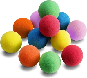 VRCLUB 12 Pieces Soft Foam Balls - Lightweight Mini Play Balls for Safe Indoor T - Picture 1 of 12