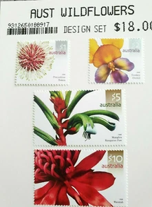 2006 Australian Wildflowers - AP bagged Design Set of four MNH stamps - Picture 1 of 1