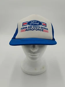 Vintage Ford Aeroforce Florida und South Georgia Mesh Trucker Mütze Snapback - Bild 1 von 6