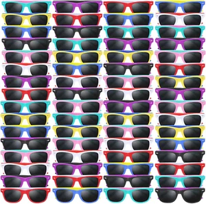 64 Pack Kids Sunglasses Party Favors, Kid'S Neon Sunglasses Bulk, Childrens Sung - Picture 1 of 12