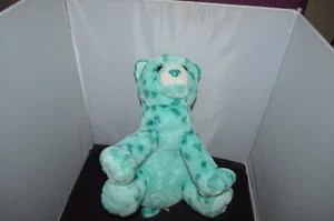 Aurora Destination Nation Leopard Cheetah Plush Stuffed Animal Teal Green 12" G9 - Picture 1 of 4