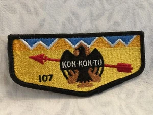 (jab-35) Pfadfinder - WWW - Kon Kon Tu OA Lodge 107 - schwarze Zierklappe - Bild 1 von 2