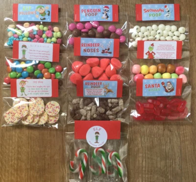 Novelty Christmas Sweets~ Elf Kisses ~Xmas Eve Box ~ Reindeer Food ~Many Choices