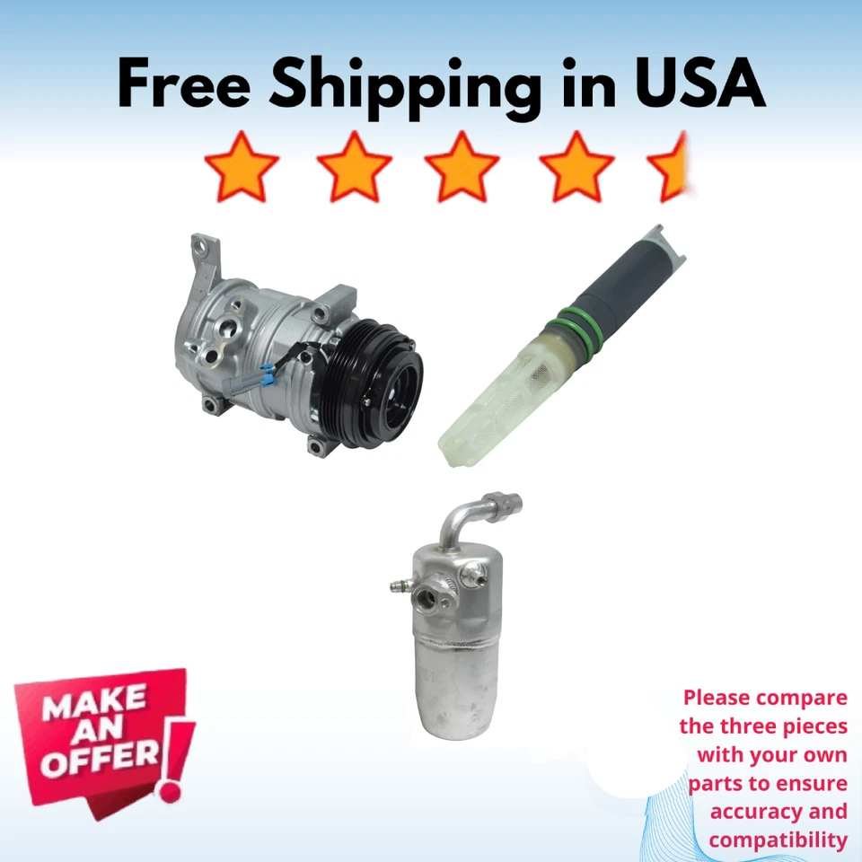 Kit Compressor A/C Fit Cadillac Escalade 2006-2009,  Escalade ESV 2007-2009 - Image 1 of 4