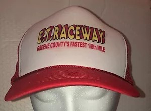 VIntage Racing Hat ~ E. T. RACEWAY ~ Green Co. Indiana ~ SnapBack - Picture 1 of 3