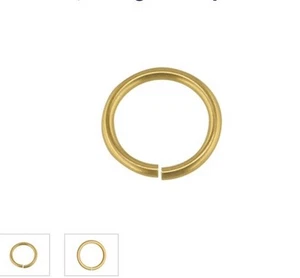 100% 18k Solid Yellow Gold Open Jump Ring 5mm for Chain/Charm HEAVY DUTY - Picture 1 of 1