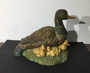 ENTE UND ENTENKÜKEN GUSSEISEN TÜRSTOPPER - Bild 1 von 6