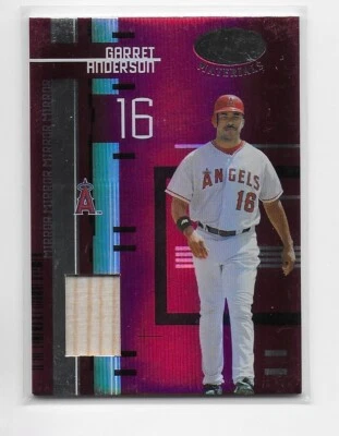 2005 Leaf Certified Materials Mirror Red Jerseys /250 Garret Anderson #44 - Image 1 of 2