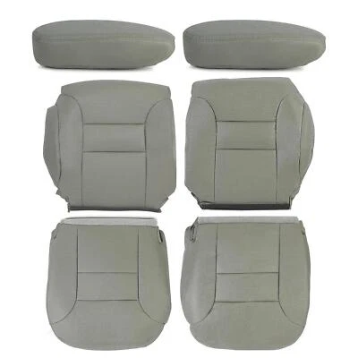 Cubierta de asiento inferior delantera gris para Chevy C1500 K1500 1995 1996 1997 1998 1999 Foto 1 de 4