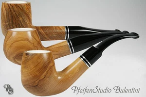 Pipa madera de olivo inserción de espuma de mar PASSATORE® 3 modelos, espuma de mar Olive Pipe - Imagen 1 de 4