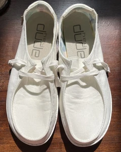 Zapatos para mujer Hey Dude "Wendy" blancos SILK MOON talla 7 - Imagen 1 de 10