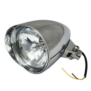 6'' Chrome Headlight for Harley Sportster Davidson Chopper Dyna Softail Bobber - Picture 1 of 8