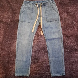 Pantalones de mezclilla para mujer One Teaspoon Shabbies con cordón boyfriend medianos - Imagen 1 de 5