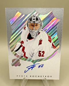 Pyotr Kochetkov 2023-24 UD The Cup Logomarks On Card Auto #LM-PK Carolina - Picture 1 of 2