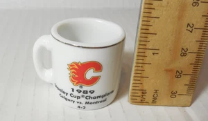 Calgary Flames V Montreal Stanley Champions Cup Crazy 1989 Mini Mug Hockey - Picture 1 of 8