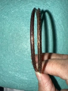 Two Bracelets Copper Tone Bracelets Pre Owned - Picture 1 of 3