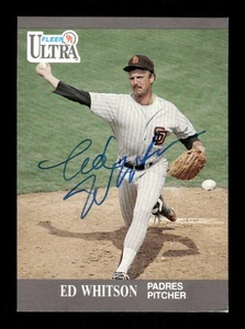 1991 Fleer Ultra 313 Ed Whitson signed auto autograph BXCP49 - Picture 1 of 2