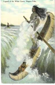 Legend of the White Canoe, Niagarafälle - Indianerjungfer - unbenutzte Karte - Bild 1 von 2