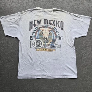 Vintage 1996 Harley Davidson Owners Group Rally New Mexico Single Stitch T-Shirt - Picture 1 of 7