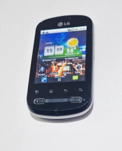 LG Optimus Me P350 Black (Unlocked) Retro Smartphone In Excellent Condition - Picture 1 of 5
