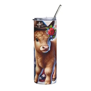 Patriotisches Kalb Edelstahl Becher - Bild 1 von 4