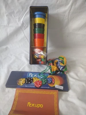 Jeu de dés vintage 2002 Perudo sud-américain menteur Paul Lamond Games très bon état  - Photo 1/4