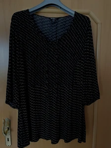 Damen Bluse Gr.46/ 48 Ulla Popken schwarz/ weiß - Bild 1 von 7