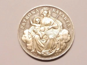 BAYERN Madonnentaler 1866 Ludwig II. Polierte Platte (L3356) - Bild 1 von 2