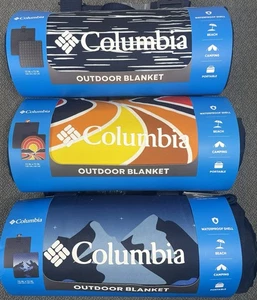 Columbia Outdoor 72x72 Lote de 3 Mantas Azul, Naranja y Azul Oscuro Nuevo con Etiquetas - Imagen 1 de 15