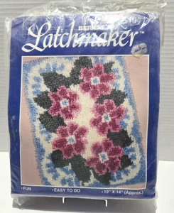 Bernat New Latchmaker Victorian Blossoms #958993-00 Easy To Do Latch Hook - Picture 1 of 3