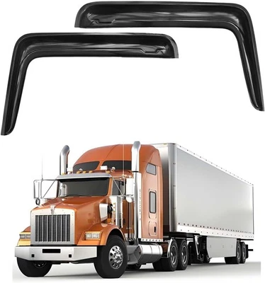 For 1984-2008 Kenworth T800 W900 C500 Side Window Air Rain Guard Visor Deflector Foto 1 de 4