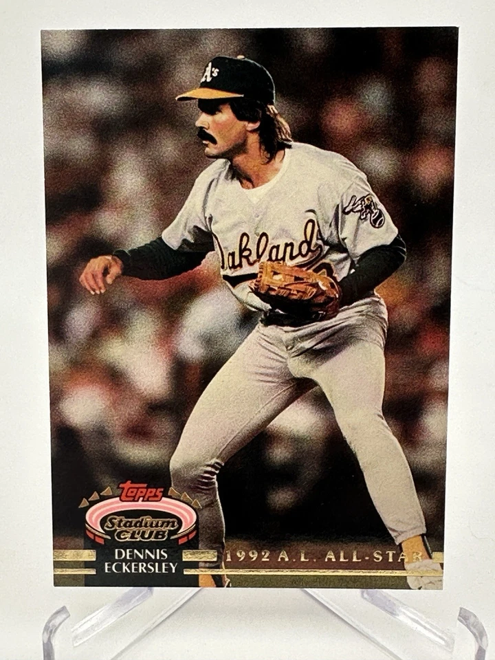 1993 Stadium Club Murphy Dennis Eckersley HOF #179 Oakland Athletics - Image 1 of 2
