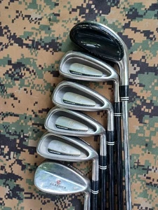 Cleveland Launcher Iron Set 7-PW+GW Graphite Action Lite Regular Flex + Hybrid - Picture 1 of 9