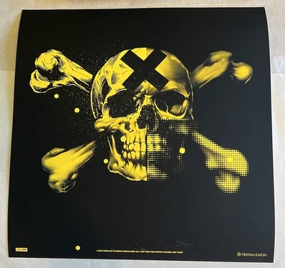 "Impresión de calavera Tristan Eaton Death Match Drop #1 18"" x 18"" certificado de autenticidad como nuevo" Foto 1 de 4