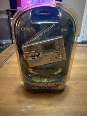 New Coby Digital Display AM/FM Radio CX-53 Alarm Clock Speaker New In Box - Image 1 of 3