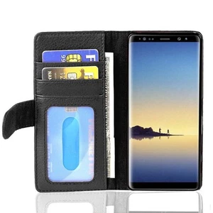 Custodia per Samsung Galaxy NOTE 8 Portafoglio Cover Carte Magnetica Case - Foto 1 di 11