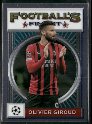 2021 Topps Finest Flashbacks UEFA Champions League Olivier Giroud A.C. Milan #36 - Image 1 of 2