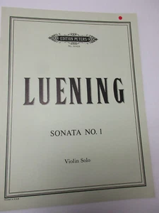 Sonata Otto Luening No 1 para violín solo edición Peters - Imagen 1 de 3
